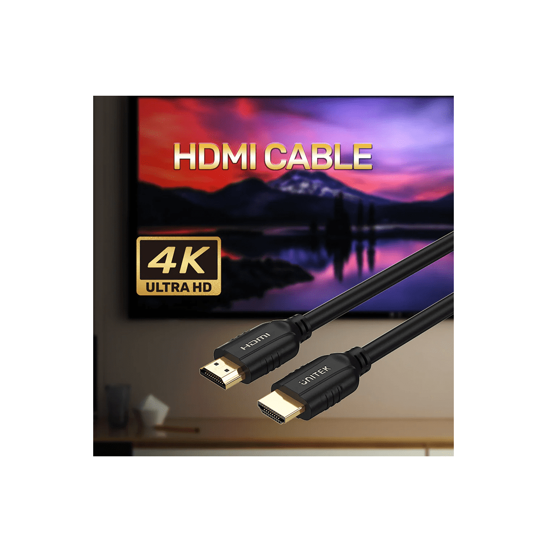 Unitek 4K 60Hz HDMI 2.0 Male To Male Cable 10M in Qatar Unitek 4K 60Hz HDMI 2.0 Male To Male Cable 10M in Qatar